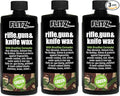 Flitz Rifle, Gun, Knife Wax - 7.6oz Bottle of USA-Made, Premium Beeswax & Carnauba Wax to Polish, Protect, & Remove Water Stains, Fingerprints, Rust - Non-Abrasive, Water-Based Gun Stock Wax (3 Pack)