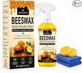2 PCS 355ml*2, 2026 New Beeswax Wood Polish Spray Furniture Polish and Cleaner Natural Wood Polish Spray for Living Rooms Kitchens Wood Furniture Floors Cleans Restores Shine Scratches