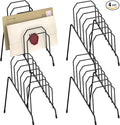 Gawerk Incline Desk Mail Organizer Letter Holder with 6-Section 4 Pack