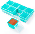 Gemice 1-Cup Silicone Freezer Molds with Lids & Base, Individual 8-Pack | Oven & Dishwasher Safe, BPA-Free Soup Portion Cubes Trays, Freezer Containers for Food Storage
