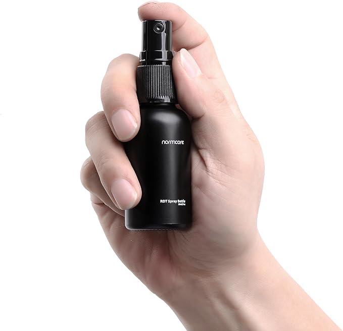 Normcore RDT Spray Bottle Spray For Reducing Coffee Power Static, RDT Spray Bottle Black Glass For Espresso, Coffee Bar Accessories, 30ml/1oz