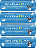 Extra Sticky Large Lint Roller Refills, 6.3'' Giant Lint Roller Refills for Pet Hair, Clothes&Furniture Cleaning, 360 Sheets in Total