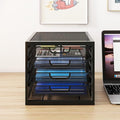 Natwind Mesh Desk Organizer with 4 Tier Sliding Drawers,Black | Paper Sorter, Multi-Functional Home Office Supplies Storage Tray for Letters, Documents,Mail, Files, Arts & Crafts Supplies