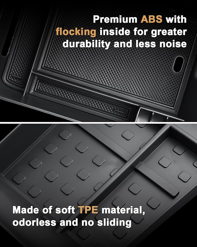 2026 Santa Fe Center Console Organizer - Center Console Organizer Tray + TPE Console Lower Organizer Tray For 2024-2026 Hyundai Santa Fe(SE/SEL/XRT/Limited/Calligraphy)/Santa Fe Hybrid Accessories