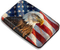 Maicican RFID Blocking Aluminum Credit Card Holder | Slim Metal Wallet for Women & Men, Business Card Case for Travel, Fits Front Pocket, Card holder wallet - American Flag Eagle