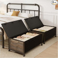2 Pack Under the Bed Storage Containers,12 inch Height Under Bed Shoe Storage,31inch Long Underbed Storage with Wheels,Large Rolling under bed Clothes Storage Drawers with Lid for Dorm Tall,Black