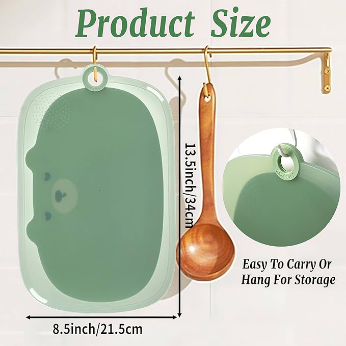 Cutting Boards for Kitchen Dishwasher Safe,Large Plastic Cutting Board(8.5"×13.5")