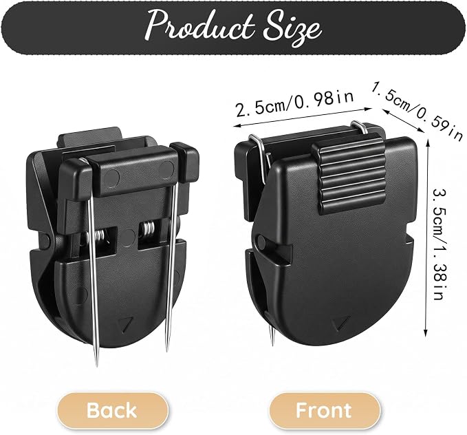 30Pcs Cubicle Clips for Fabric Walls, Black Cubicle Accessories | for Fabric Partition Wall Push Pin Style Clips for Hanging Photos Notes Memos Data Cables,Office Bulletin Board Clips