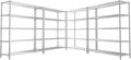 Storage Shelves Heavy Duty, 4 PCS 48" L x 20" W x 72" H Garage Wire Shelving Unit Loads 2000LBS, 5-Tier Adjustable Metal Industrial Utility Shelf Rack for Kitchen, Laundry Room, Warehouse, Basement