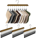 StorageWorks Hat Organizer 2 Pack, Walnut Cap Hanger Rack with 10 Clips