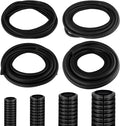 MUZIK 4 Pack Split Wire Loom, 120FT Flame Retardant PP for Cable Management | Heat & Abrasion Resistant, Flexible Split Design, Durable Cable Protection, Automotive & Home Use, Long Lasting Protection