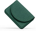 Business Card Holder，PU Leather Business Card Case Wallet Green | Pocket Travel Name Card Case for Men and Women Gift，Portable Magnetic Business Card Carrier for Purse