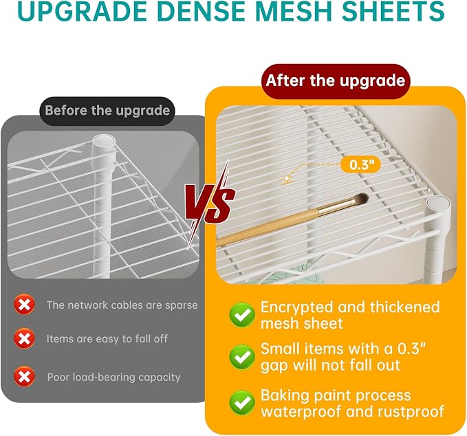 SINGAYE Small 2 Tier Shelves Wire Storage Shelving Adjustable Metal Shelf | Home Storage Small Rack Pantry Closet Unit for Laundry Room Organization Bathroom Kitchen
