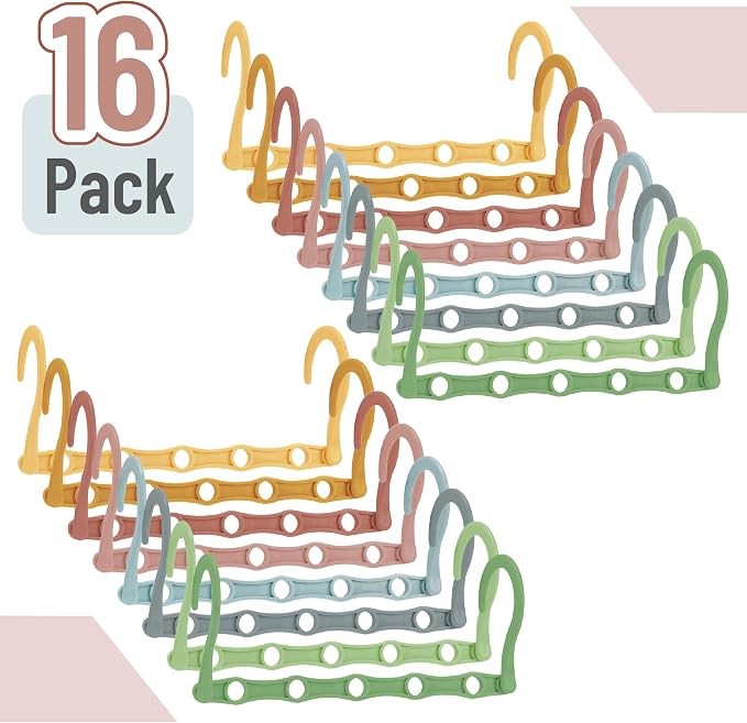 Mr. Pen- Space Saving Hangers, 16 pcs, 360° Rotating Hooks | Magic Cascading Hanger Organizer with 5 Enclosed Slots, Closet Organizers and Storage for Clothes