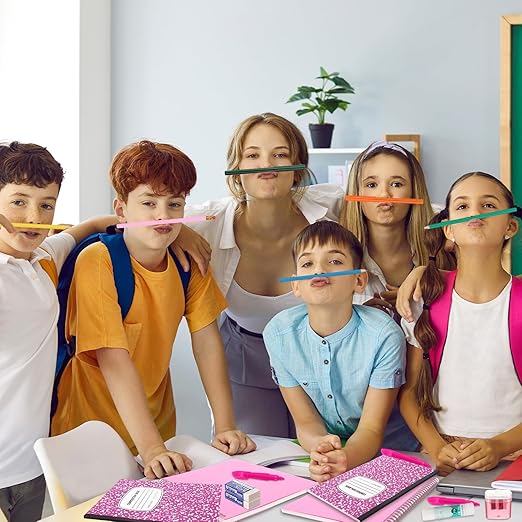 Gilprop 39 Pcs Back to School Supplies Essentials Bundle Include Pencils Scissors Ruler Eraser Crayon Sharpener Notebook Pencil Case Folder Notebook(Pink)