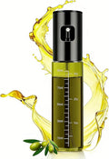 Cooking Oil Spray Bottle, Olive Oil and Avocado Oil Spray Bottle, 100ml Olive Oil Spray Bottle, Kitchen Tools, Air Fryer, Salad, Frying, Grilling (light-blocking glass)-Black