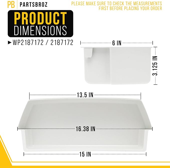 Refrigerator Shelf Bin for Estate TS25AFXKS05