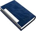 Padike Business Card Holder, Faux Leather Wallet with RFID Protection, V-Blue, Unisex