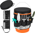 PAHTTO 5 Gallon Bucket Seat,Tool Organizer Bag & Bucket Seat Lid | Silent 360° Swivel Bucket Chair, for Camping, Fishing, Gardening, Yard Work, Hunting(Bucket and Tools Not Included)