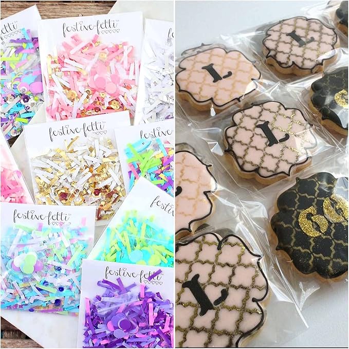 MIVIDE 1000PCS 5.5x6.7inch Self Sealing Cellophane Bags, Clear Cookie Bags for Packaging, Resealable Cellophane Bags Self Adhesive, Plastic Sealing Bags for Cookies, Bakery, Gift Wrapping, Candy