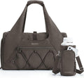 BAGSMART Gym Bag for Women, Lightweight Duffel with Shoe Compartment, Tote Bag with Wet Pocket for Yoga Travel, Dim Gray