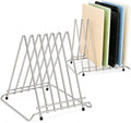 Stainless Steel Cutting Board Holder, 6-Slot Countertop Stand | 304 stainless steel, 6-slot organizer, heavy-duty, fits boards up to 1.4in (3.7cm) thick, not for pot lids