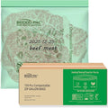 BEIDOU-PAC Compostable Gallon Food Storage Freezer Bags, 150 Count | 2 Mil | 10.5" * 10.7", Freshness Easy Open Biodegradable Eco-Friendly Reclosable Compost Zippper Bags