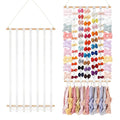 kangaroo Bows Holder Headband Organizer for Baby Girls Nursery Decor | Large Capacity | Wall Hanging-15"L x 27"H | Easy to Grab | Nursery Essentials | Baby's bows&headbanfs Organizer