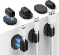 6 Pack Magnetic Cable Holder [2 in 1 Magnet & Adhesive] Cable Clips Silicone for Phone Charger, SODI Minimalist Cord Holder for Nightstand, No-Residue Adhesive Cord Organizer for Desk, Car, Office