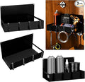 Lineshading 3 Pack Magnet Garage Organizer Magnetic Spice Rack for Refrigerator 20 lb Capacity Shelf Hanging Heavy Duty Magnetic Fridge Side for Organize Garage Tools(Black)