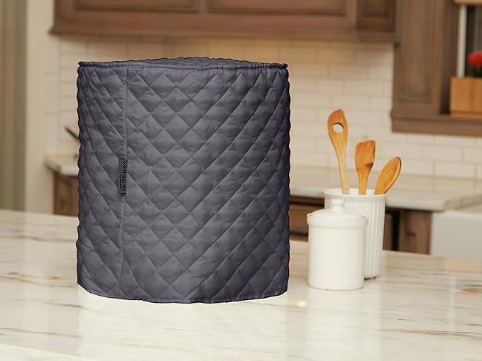 Covermates Keepsakes Air Fryer Cover – Quilted Deep Fryer Appliance Protector for Kitchen Counter Storage – Dust & Stain Resistant – Washable Slip-On Design, Slate