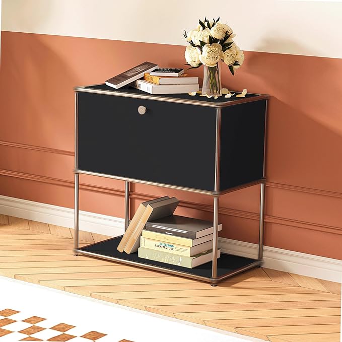 Modern Storage Cabinet Sideboard Versatile Free-Standing Organizer Cabinets for Home Office, Living Room, Bedroom, Kitchen, Garage