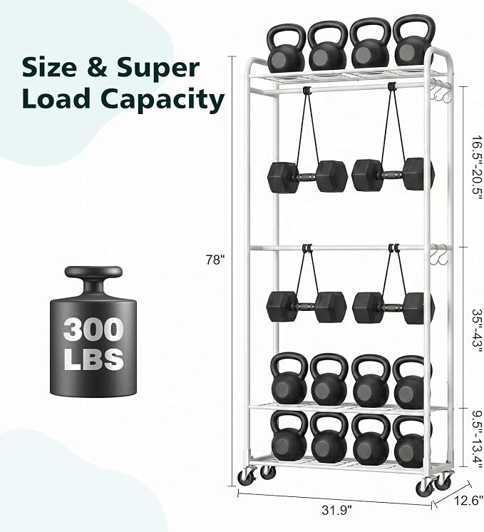 Luxspire Clothes Rack 3-Tier Portable Freestanding Closet with Shelves | Iron mesh storage rack with double hanging rods, multi shelves, suitable for bedroom and cloakroom storage, white
