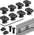 Guardtier CGM909 Pressure Switch Cable Guides Compatible with M-LOK System, Flashlight Laser Wire Management Clips 8 Pack - Black (Black)