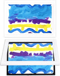 Dynamic Frames Li’l Davinci Front-Open 2-Pack Kids Art Frames, Wooden Frames for 12x18 Artwork, Prints & Certificates, Store up to 50 per Frame, 14.75 x 20.75 Outer Dimensions, White