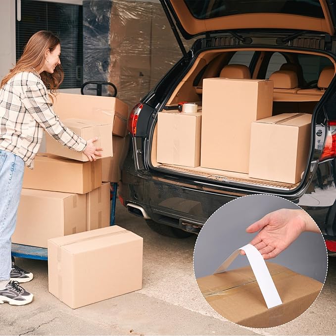 120pcs Adhesive Carry Handle, Stick on Carrying Handle Box Handles Straps Box Straps for Carrying Moving Lifting Boxes, up to 25 Pounds Carry Load