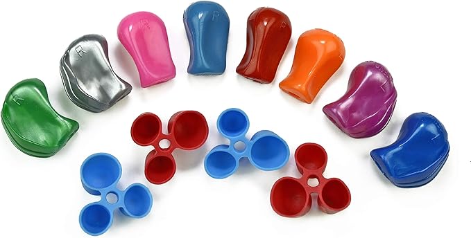 The Pencil Grip Bestsellers 12 Pack for Righties and Lefties with 4 Original Pencil Grips, 4 Crossover Grips and 4 Claw Grips (BGP-012), Assorted Colors