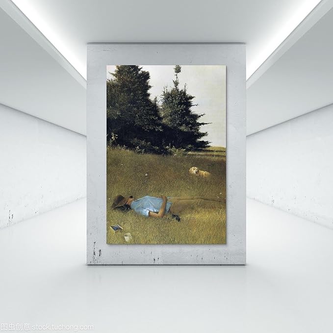 FFYunXia Andrew Wyeth Prints Wall Art Paintings Poster Distant Thunder Wall Art Aesthetic Canvas Painting Picture Living Room Decor Home Unframe 12x18inch(30x45cm)