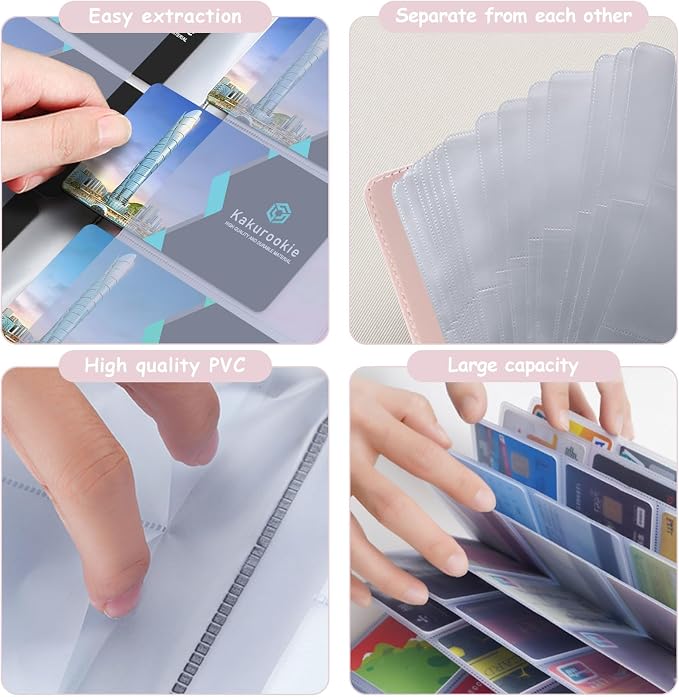 Floral Business Card Book Holder Organizer for Women, 240 Card Capacity, Stylish Name Card and Credit Card Holder for Professionals (Bow)