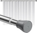Shower Curtain Rod 45-77 Inch Silver Shower Rod Tension Rod Adjustable Curtain Rod No Drilling Tension Curtain Rod Shower Rods for Bathroom Tension Shower Curtain Rod