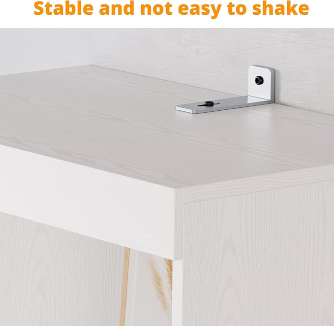 IRONCK Tall Shoe Storage Cabinet with Adjustable Shelves and Cubbies, White | Narrow Shoe rack Storage Organizer for entryways, closets, bedrooms and small apartments