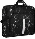 Goloni Garment Bag For Men Women Travel & Business,Hanging Clothes & Multiple Compartment,Waterproof Foldable Suit Bag Marble