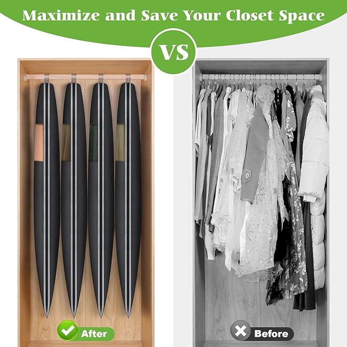 KEEGH Space Saving Hanging Garment Bag with Self Compression Zipper 50 Inch, Compression Garment Bags for Hanging Clothes with Clear Window, Suit Bags for Closet Storage (2 Pack)