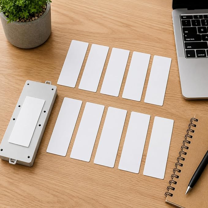 10 Pcs Self Adhesive Power Strip Holder 3.93'' x 1.57'' Punch Free Mounting Strips for Power Strip Wall Mounted Protector Wall-Mount Tape Wall Socket Holder for Home Kitchen Office