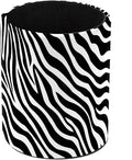 Leather Pen Holder for Desk, Zebra Print Pencil Cup Pen Organizer Makeup Brush Holder for Office Home Kids Countertop Desk Accessory Storage