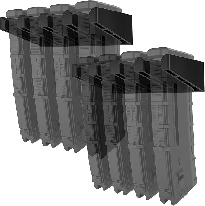 Solid ABS 6X Standard PMAG Wall Mount, Mag Holder, Home Magazine Storage Rack