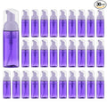 Tekson 30PCS Soap Foam Bottle (2 oz), Empty Travel Foaming Lash Shampoo for Cleanser, Dispenser (Purple)