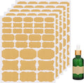 Brown Label Sticker Small Jar Label for Jars and Bottles Pretty Blank Labels Write Kraft Sticker Spice Pantry Label (160pcs)