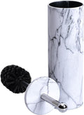 Deep & Sturdy Toilet Bowl Brush with Holder - Durable Scrubbing - Toilet Cleaners - Household Essentials - Silicone Brush - Bathroom Cleaner - Cleaning Supplies - Household Supplies, White