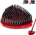 Scrubber Mop Head for Ocedar, Upgrade Scrub Brush for Oceda, Spin Mop Scrub Brush Head for Ocedar EasyWring 1-Tank, More Bristles Scrub Brush Attachment for Bathroom